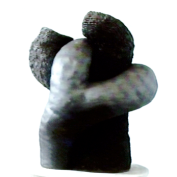 Rod Breaks Root. 1991. Ceramic sculpture