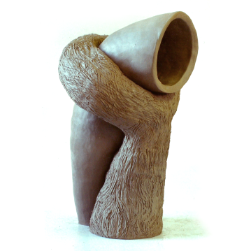 Root Love Rod. 1991. Ceramic sculpture