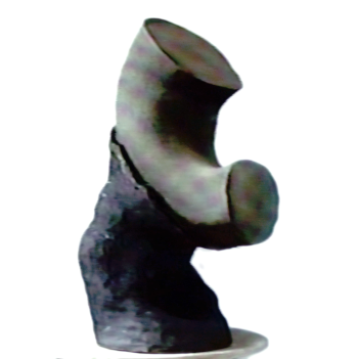 Root Support Rod Squash. 1991. Ceramic sculpture